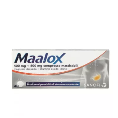MAALOX 400 mg + 400 mg - 40 compresse masticabili