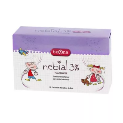 BUONA Nebial 3% Flaconcini Nasale Decongestionante per Bambini 20 Flaconcini
